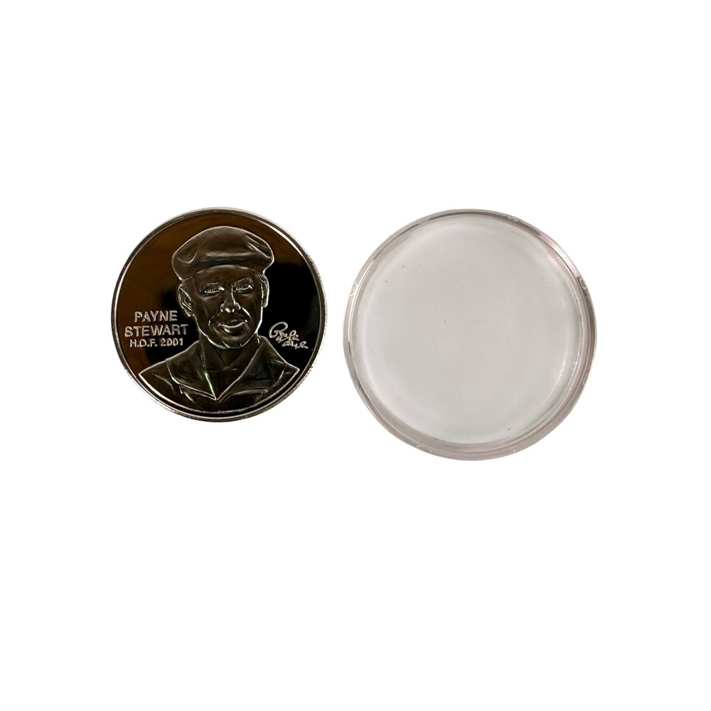 1 Oz .999 Fine Silver Round Payne Stewart HOF 2001 PGA Tour Coin